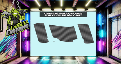 Honda Carbon Hood and Door Set (198)