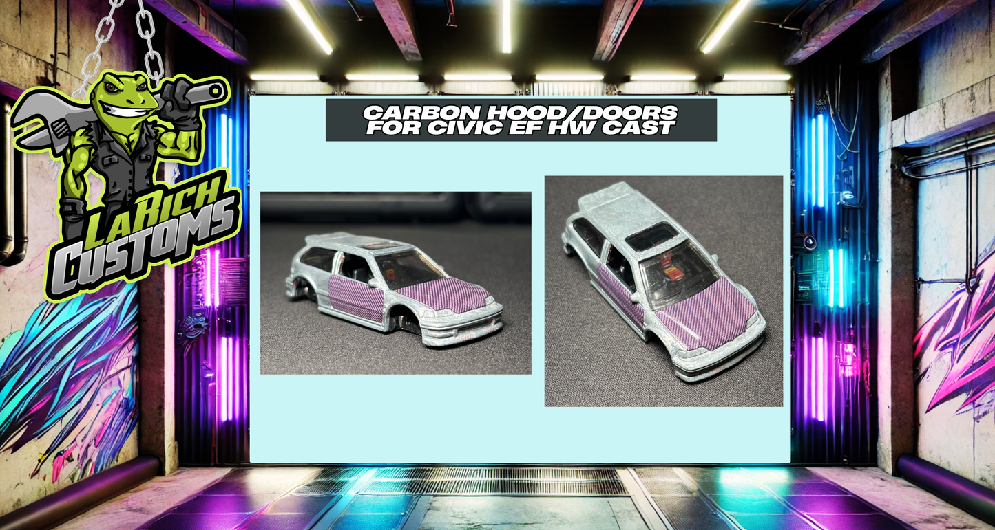Honda Carbon Hood and Door Set (198)