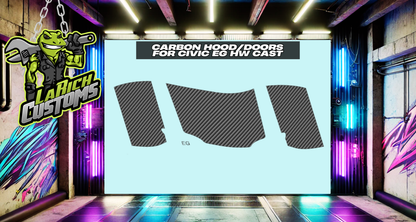 Honda Carbon Hood and Door Set (198)