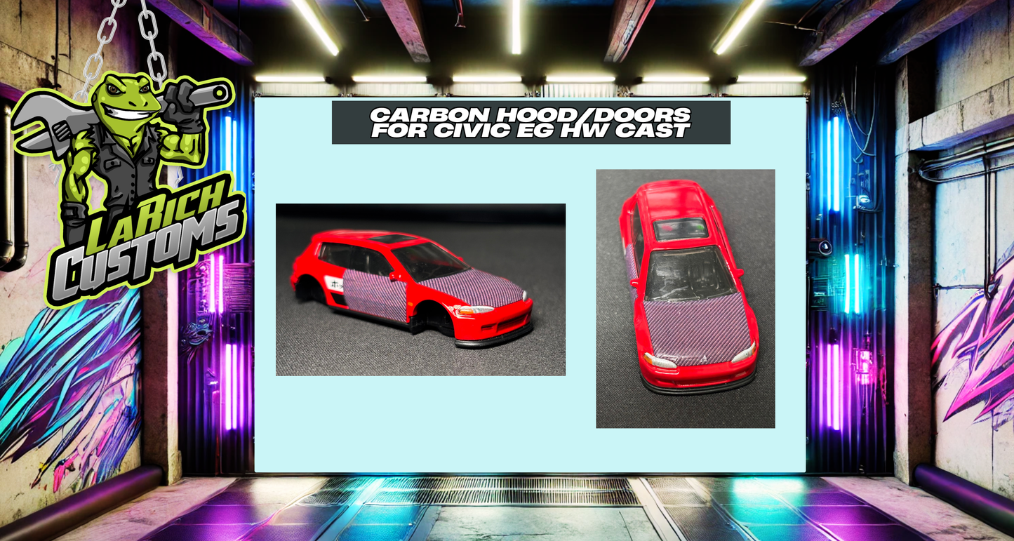 Honda Carbon Hood and Door Set (198)