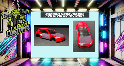 Honda Carbon Hood and Door Set (198)